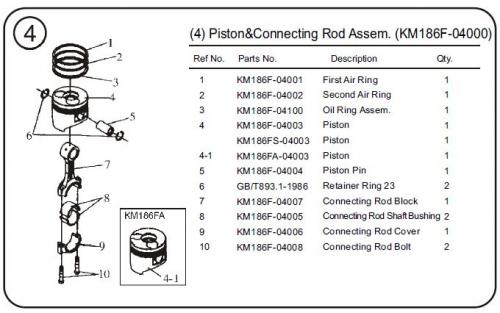 Piston KDE6700TA